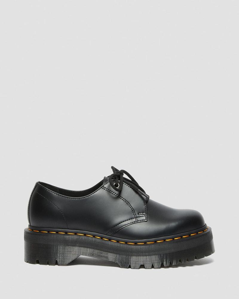 Zapatos Plataforma Dr Martens Jarrick Lo Smooth Cuero Hombre Negros | MX 191RVD